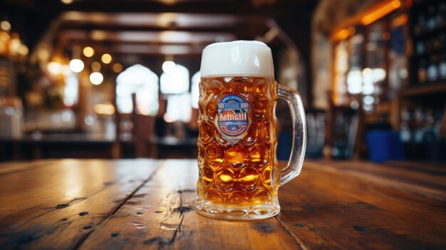 A photo of a traditional beer mug to commemorate Oktoberfest