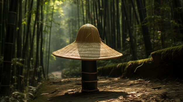 A photo of a traditional Chinese conical hat