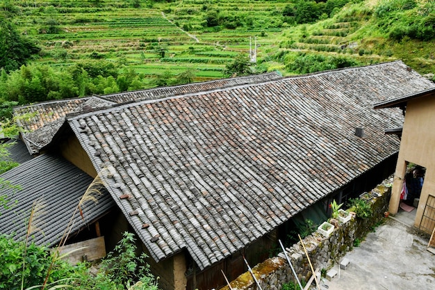 Photo of traditional style local residents houses in rural china
