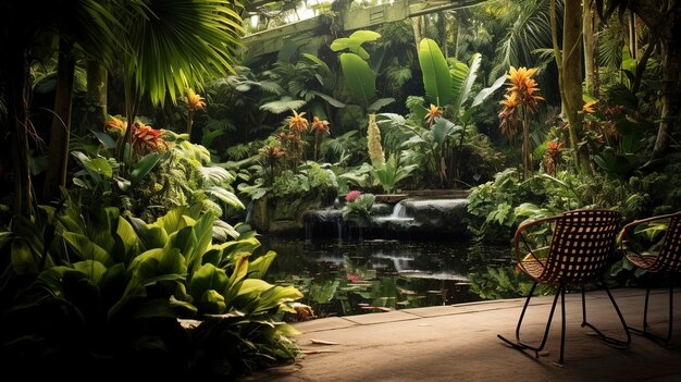 平 な 植物 園 の 写真