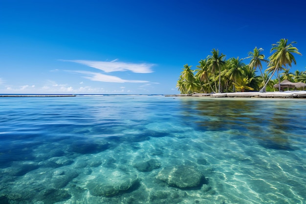 Foto di spiagge tropicali con acqua cristallina 4k