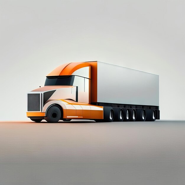 Photo photo of truck minimalist illustratio