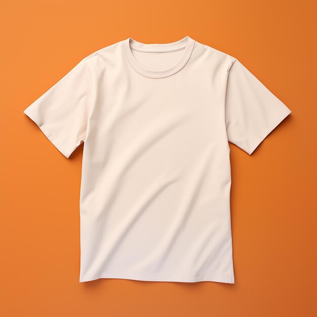 photo of tshirt isolated on color background