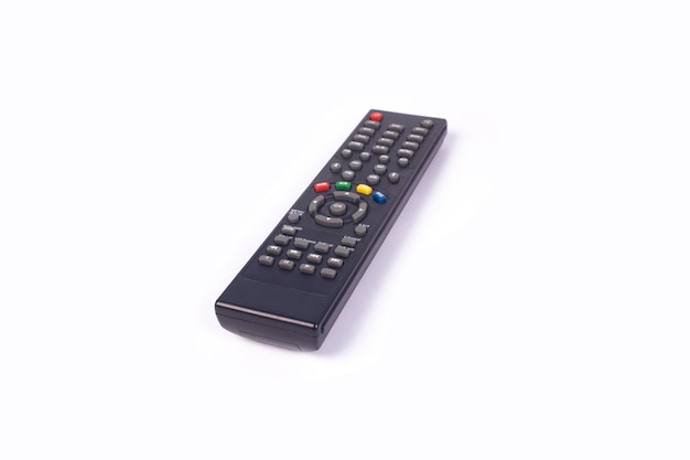 photo of tv remote isolated on white background