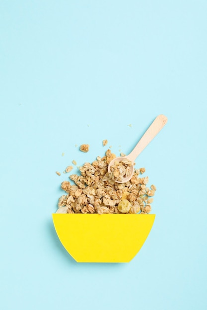 Photo of uncooked food for breakfast muesli