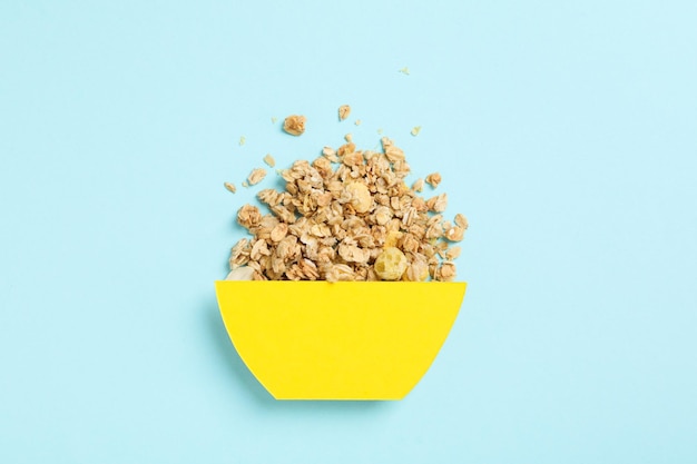 Photo of uncooked food for breakfast muesli