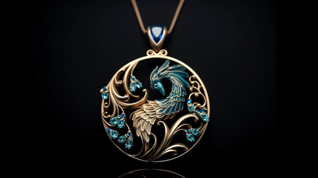 photo of a unique and artistic pendant necklace