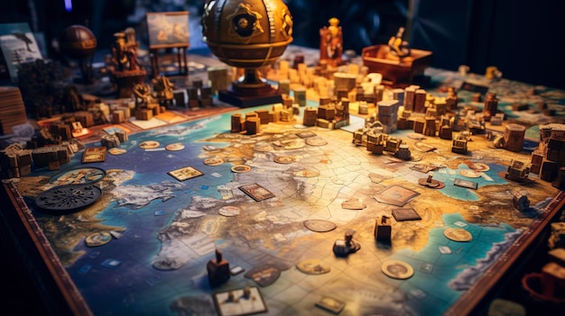 A photo of an untouched travelthemed board game