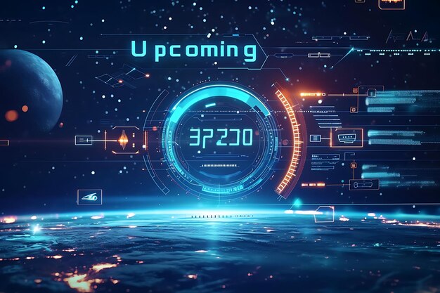 Photo of Upcoming Text With Countdown Effect Futuristic and Digital F for Content Creator Stream