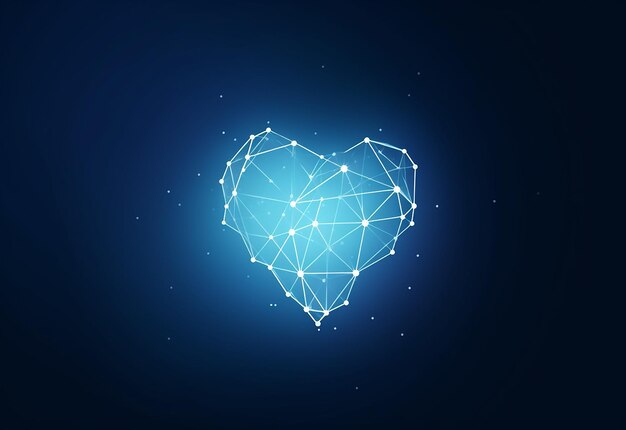 Photo of valentine heart background design