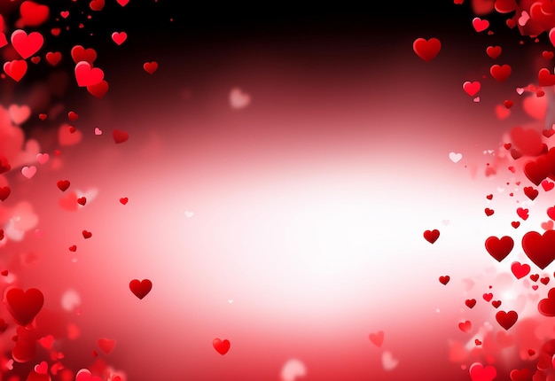 Photo photo of valentines day background with lovely heart shapes couple vector images design