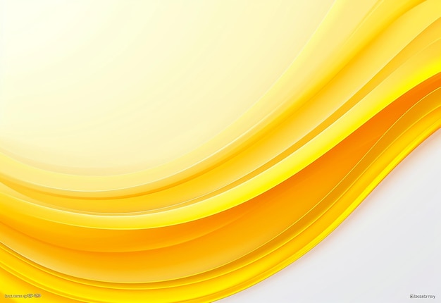 Photo of vector design abstract gradient orange and yellow color wavy background