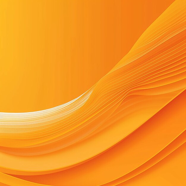 Photo of vector design abstract gradient orange and yellow color wavy background