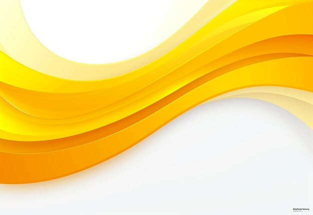 Photo of vector design abstract gradient orange and yellow color wavy background