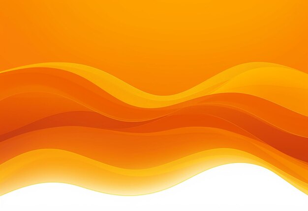 Photo of vector design abstract gradient orange and yellow color wavy background