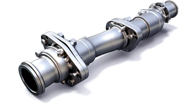 Photo a photo of a vehicles catalytic converter