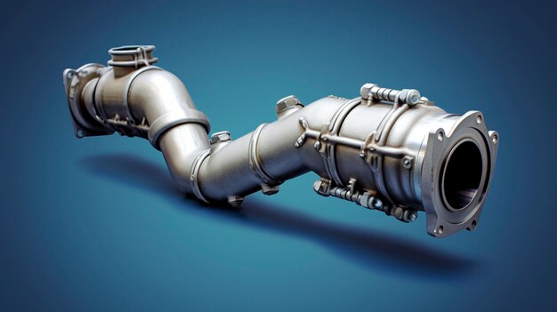 Photo a photo of a vehicles catalytic converter