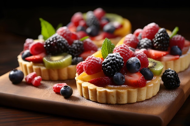 Photo of very delicious Fruit Tart with fruit on top