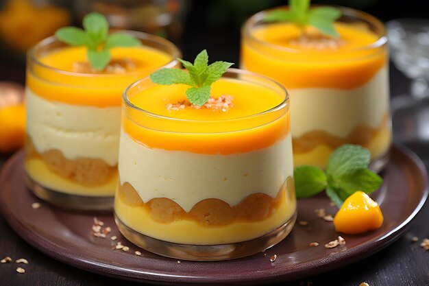 Photo of very delicious mango panna cotta chesse cake