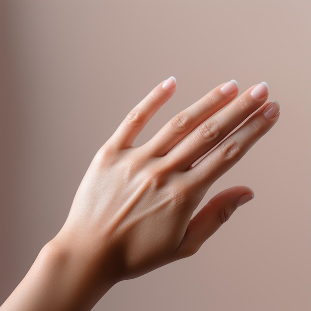 photo of a very pretty woman hand with