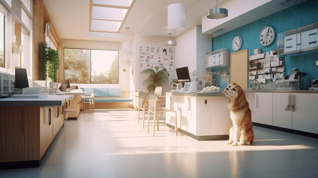 Photo a photo of a veterinary clinic