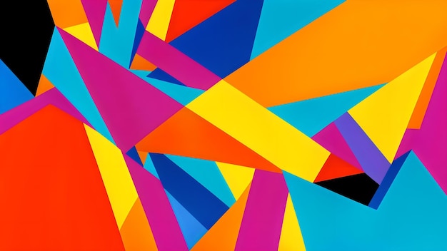 Photo of a vibrant and abstract multicolored background against a black backdrop