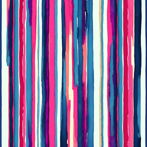 Photo photo of a vibrant abstract painting with multicolored lines on a serene blue background