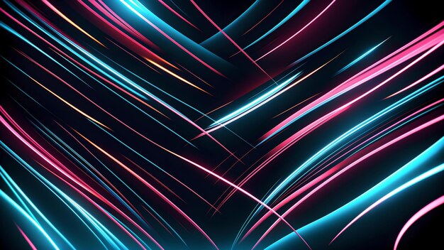 Photo of a vibrant and dynamic abstract background with captivating lines and curves