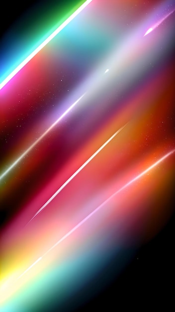 Photo of a vibrant and dynamic background with abstract lines and shining stars