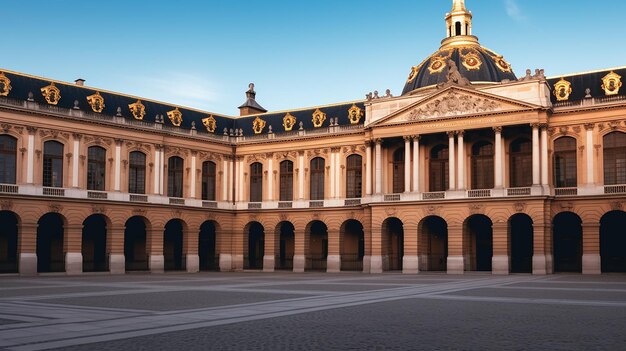 Photo view of capitole or city hall is the municipal administration of the toulouse city in france