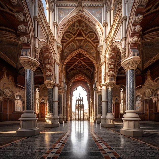 photo view of church architectural elements