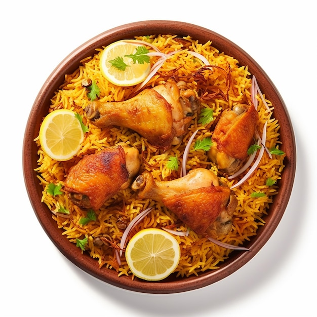 Photo view of tasty yummy and delicious Indian biriyani