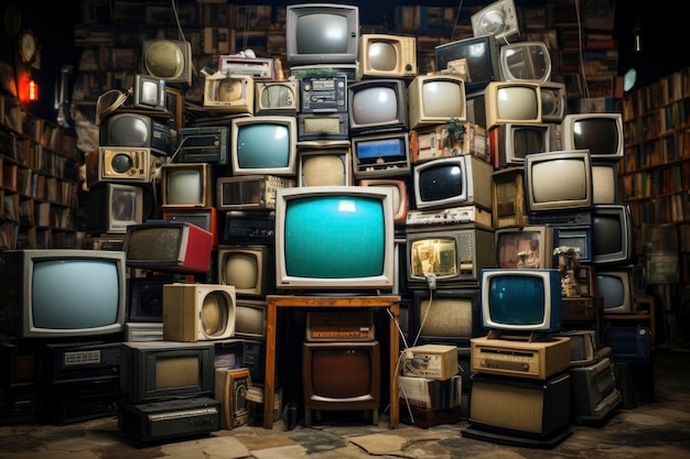 Photo photo of vintage televisions