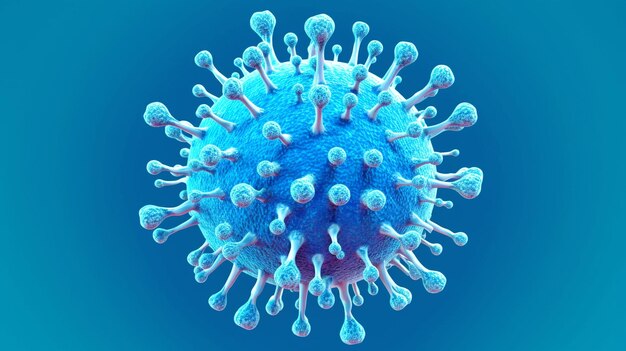 A photo of a virus