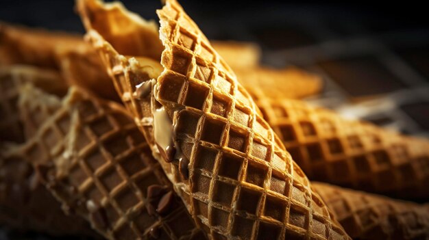 A Photo of Waffle Cone