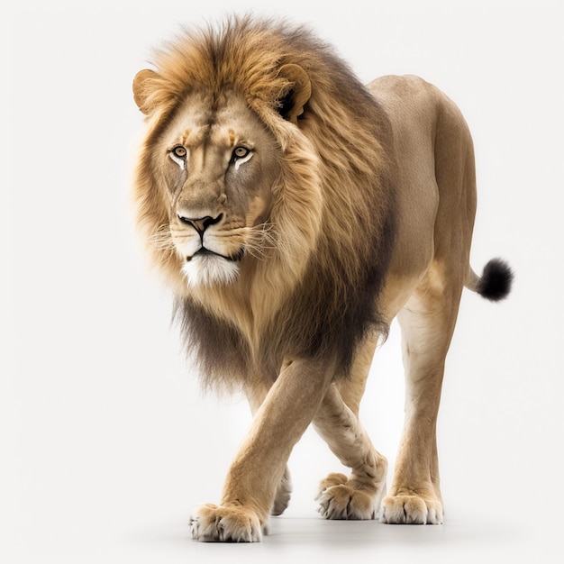 Photo of the walking lion