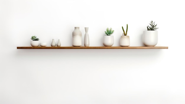 A photo of a wallmounted floating shelves