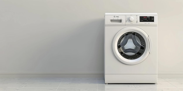 Photo of Washing Machine on White Background