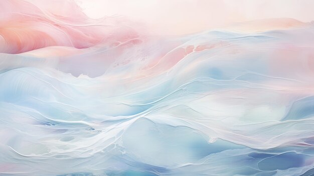 Photo a photo of a watercolor backdrop with soft pastel waves gentle natural lighting