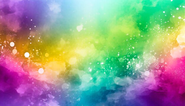 photo watercolor rainbow background design