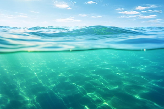 A photo of a wave that is under water.