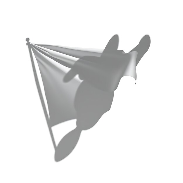 photo of waving flag shadow creating dynamic rippling shapes soft undulating edges convey movement