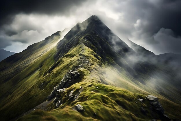 Photo of weather at a mountain summit