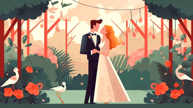 a photo of wedding background