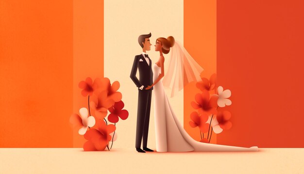 A photo of wedding background