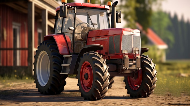 A photo of a well maintained farm tractor