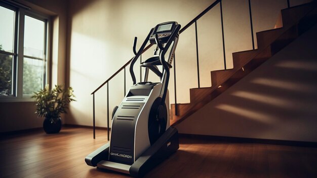 A photo of a wellmaintained stair climber machine