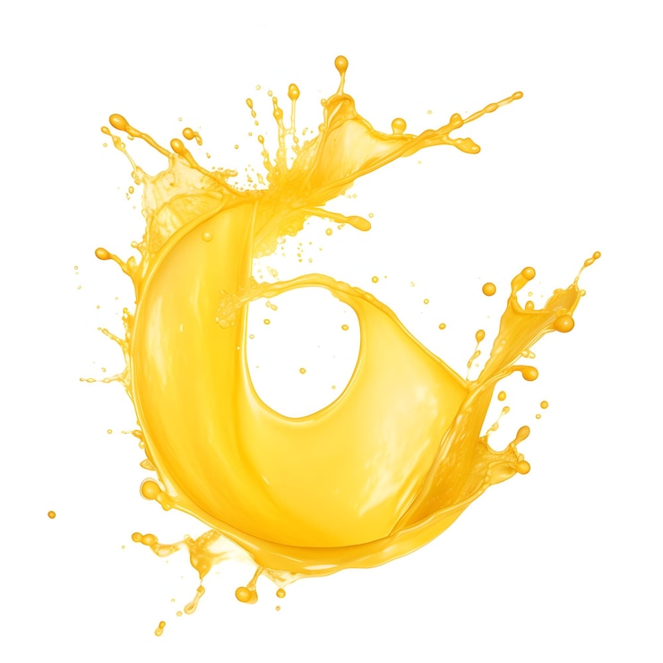 Photo photo whisky splashing on white