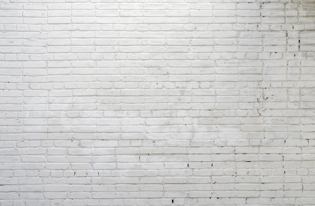 Photo of a white brick wall Abstract background