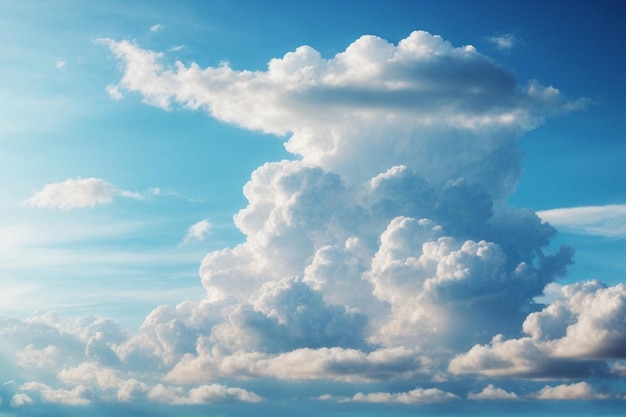 photo white cloud on blue sky